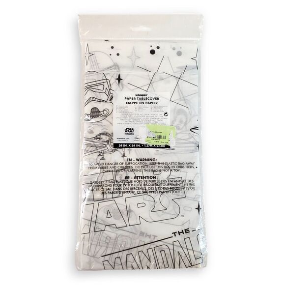 2 Pack Star Wars Mandalorian Grogu Paper Tablecloth Color In Party Supplies 84x5 - Picture 3 of 9